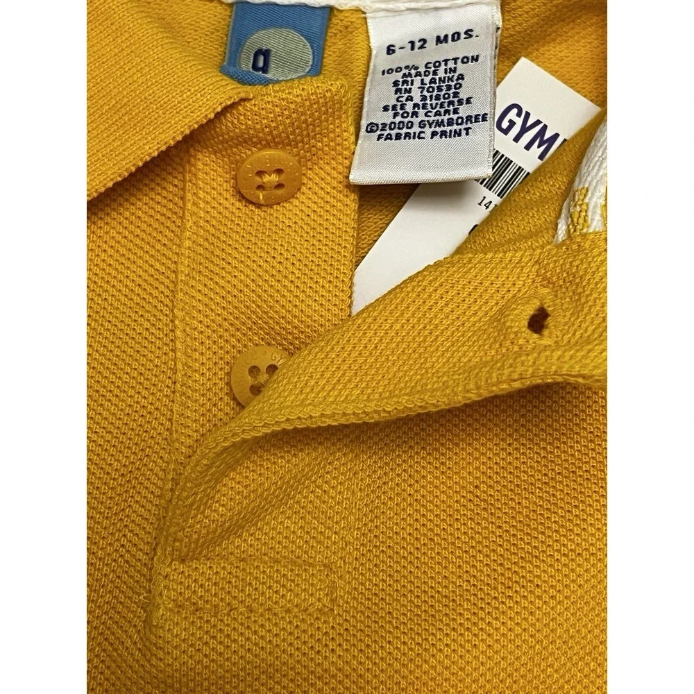 Vintage 2000 Gymboree Baby Boy Polo Bodysuit Romper One Piece Y2K Infant